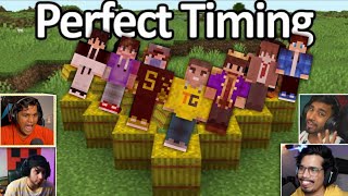 Indian gamers PERFECT TIMING in Minecraft 🔴 techno gamerz bbs mythpat gamerfleet yessmartypie [upl. by Fin]