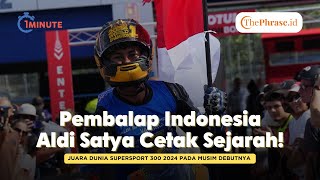 Pembalap Indonesia Aldi Satya Juara Dunia Supersport 300 2024 [upl. by Berkow463]