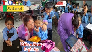 Riddhishas First day school Nerves emotional youtubers [upl. by Solrac]