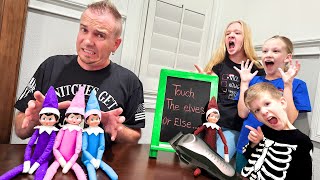 Dad Touches Evil Elf on the Shelf Day 21 [upl. by Kale]