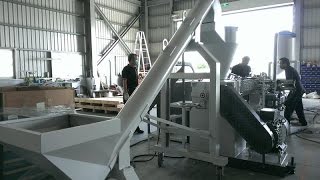 Acrylonitrile butadiene styrene recycling machine [upl. by Tra908]