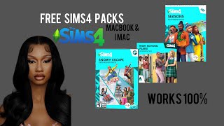 Tutorial  ALL THE SIMS 4 PACKS FOR FREE FOR MACBOOKamp IMAC [upl. by Neerod]