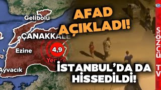 Çanakkale İstanbul ve Bursada Hissedilen Deprem Halk Sokağa İndi İşte İlk Görüntüler [upl. by Bissell]