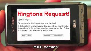 Ringtone Request quotMystiquequot from the LG Dare [upl. by Lundin]