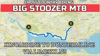 Kincardine To Dunfermline Via Limekilns Fife Coastal Path Fife mtb 3182018 AERIAL MAP VIEW [upl. by Ru]