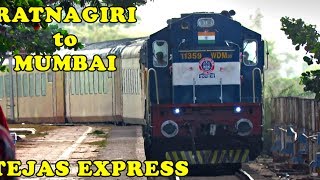 Ratnagiri  Mumbai Train Journey  Inside amp Outside Coverage of TEJAS Express Indian Railways [upl. by Eanej]