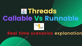 Difference between Callable and Runnable interface  Callable and Runnable  Threads in Java [upl. by Nolita]