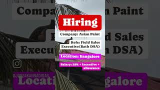 Field Sales Executive job jobsearch jobs ilovemyjob jobvacancy jobopportunity jobseekers [upl. by Adnalahs]