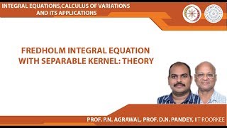 Fredholm integral equation with separable kernel Theory [upl. by Katrina]