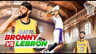 LeBron vs Bronny 1v1 Impersonation [upl. by Haleak411]