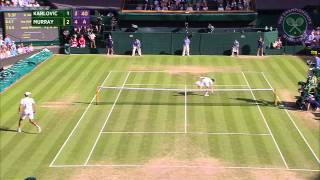 2015 Day 7 Highlights Ivo Karlovic vs Andy Murray [upl. by Garrott]