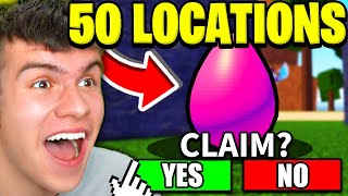 ALL 50 EGG LOCATIONS In Roblox Dragon Ball Rage EASTER HUNT EVENT [upl. by Laen]