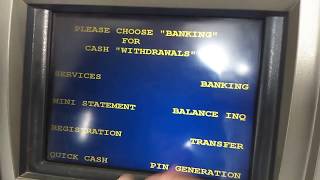 Check SBI Account Balance Through ATM [upl. by Nsaj]