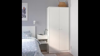 IKEA wardrobe assembly Step by step demonstration of IKEA wardrobe assembly KLEPPSTAD [upl. by Elka]