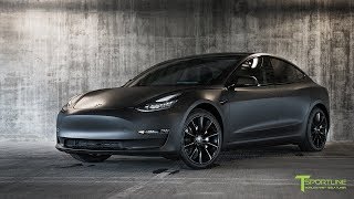 Tesla Model 3 Customized to look like the Matte Black Model 3 Prototype [upl. by Annayat195]