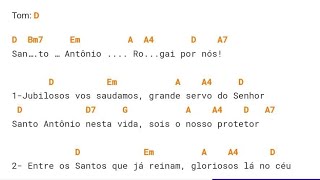 hino de Santo Antônio  jubilosos vos saudamos [upl. by Yrallih687]