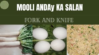 MOOLI ANDAY KA SALAN RECIPE By FORK AND KNIFE  RADISH EGG RECIPE radishrecipes molirecipe [upl. by Aramat]