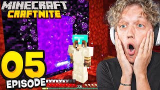 Craftnite 2 Episode 5  EXPLORING THE NETHER bad idea [upl. by Yesiad]