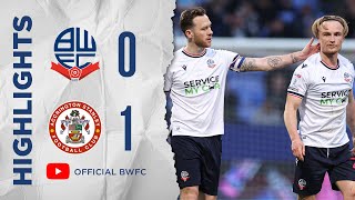 HIGHLIGHTS  Bolton Wanderers 01 Accrington Stanley [upl. by Weldon712]