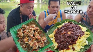 SPICY BALUT  MANGGANG HILAW  MUKBANG PHILIPPINES  TOL BULOY MUKBANG [upl. by Lehcar]