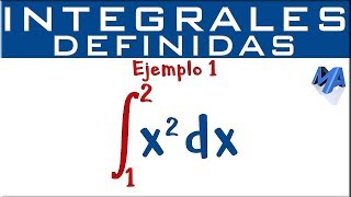 Integrales definidas  Ejemplo 1 [upl. by Nnaitsirk]