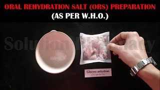 How to Prepare ORS Oral Rehydration Salt As Per WHO Formula For Pharmacy Practical ENGLISH [upl. by Asirrac989]