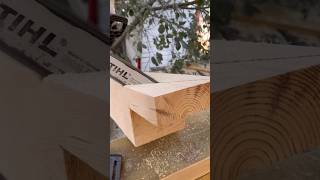 Wood pediment Каркас фронтона construction будівництво pediment wood house asmr builder [upl. by Eille964]