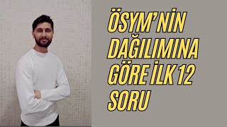 KPSSde İlk 12 Sorunun Dağılımı  Tarih Mini Deneme Sınavı  KPSS 2024 [upl. by Darahs933]