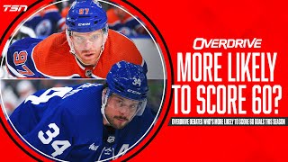 Does McDavid or Matthews have a better chance of scoring 60  OverDrive [upl. by Nitsed]