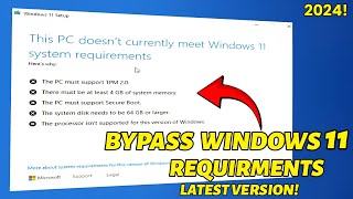 Bypass Windows 11 System Requirements in Minutes Easiest Method 2024 [upl. by Sairu]