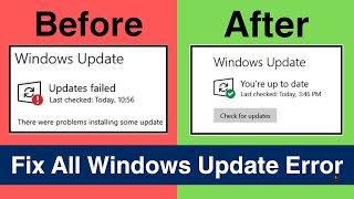 How To Fix All Windows Update Error Problems In Windows 1110 2024 [upl. by Zinck]