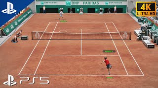 TopSpin 2K25  MEDVEDEV vs ALCARAZ French Open  PS5 4K 60FPS Gameplay [upl. by Ennaihs]