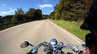 Harley ride up to Hegaublick  Engen  Geisingen South Germany [upl. by Onifled]