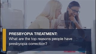 Presbyopia treatment What are the top reasons people have presbyopia correction [upl. by Aiva830]