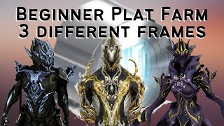 Warframe  Beginner platinum farm solo  derelict dragon key vaults [upl. by Delanty]