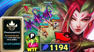 When Zyra has INFINITELY scaling AP in Arena Mode 1200 AP ZYRA PLANTS [upl. by Vernice]