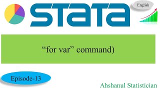 Stata learning for beginners “for var” command in Stata [upl. by Nitnilc21]