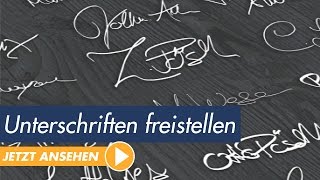 Photoshop Tutorial Unterschriften richtig freistellen [upl. by Eniamrej]