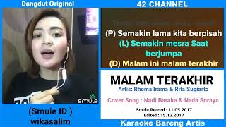 Malam Terakhir Smule No Vocal Bareng Artis Wika Salim [upl. by Kassia]