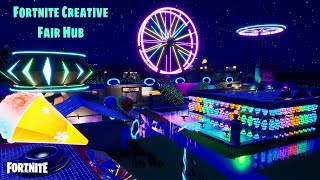 Fortnite Creative The BEST Fortnite FairCarnival Hub [upl. by Ellehcram507]