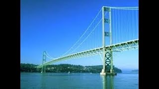 Tacoma Narrows Bridge aka quotGalloping Gertiequot With a ride across the new quotSturdy Gertiequot [upl. by Repsaj]