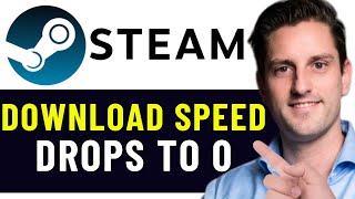 HOW TO FIX STEAM DOWNLOAD SPEED DROPS TO 0 ISSUE 2024 FULL GUIDE [upl. by Notserk]