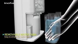 Inofia 30 Pints Portable Dehumidifier [upl. by Januisz]