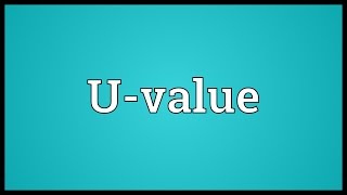 Uvalue Meaning [upl. by Iek873]