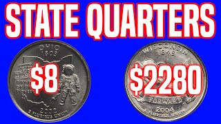 TOP 10 Most Valuable US State Quarters  High Grade Quarters Sell for BIG Money [upl. by Gant]