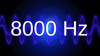 8000 Hz clean pure sine wave TEST TONE 8 khz frequency [upl. by Toomin]