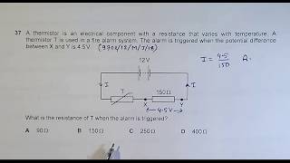 2018 CAIE AS amp A level May June Physics Paper 12 Q No 37 970212MJ18 by Sajit C Shakya [upl. by Alaaj]