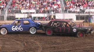 2011 McLean County Fair Demo Derby Heat 1 [upl. by Tem]