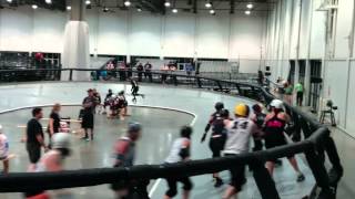 WFTDARules Banked Track Scrimmage at RollerCon 2015 [upl. by Narra]