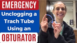 EMERGENCY How I Unclog My Tracheostomy Tube Using an Obturator Life with a Vent [upl. by Novyar]